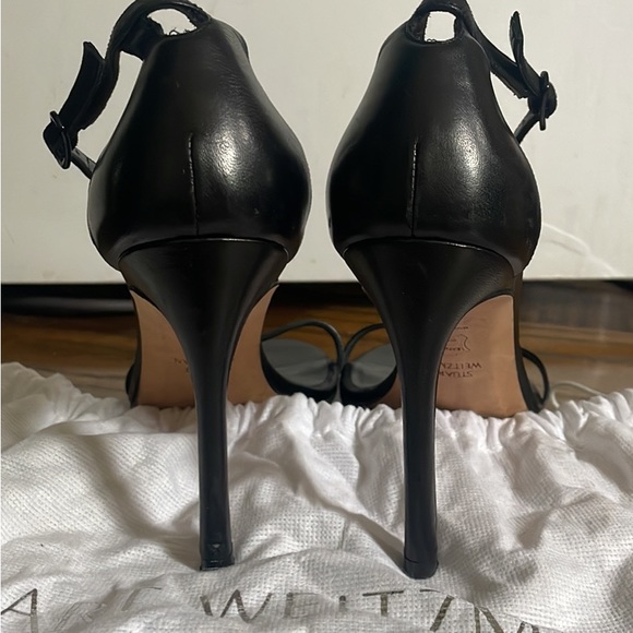 STUART WEITZMAN NUDISTSONG SANDAL - Black - Picture 4 of 5